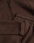 swest Set de trening din polar bluză cu fermoar și glugă pantaloni wide leg Ivama Maro