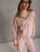 swest Set trening pantaloni drepti și bluză cu glugă cu fermoar Timas Roz