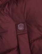 swest Vestă cu guler tip tunică nasturi decorativi și cusături matlasate Oleria Bordo