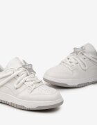 szixth june Sneakers Albe cu Șireturi Groase și Aplicație în Formă de Stea Alesine