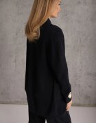 tandem Cardigan fără nasturi cu buzunare fără șireturi Nahas Bleumarin