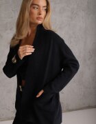 tandem Cardigan fără nasturi cu buzunare fără șireturi Nahas Bleumarin