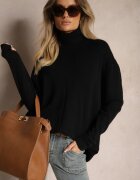 tandem Maletă Neagră model clasic de pulover cu amestec de cașmir Rorilaine