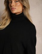 tandem Maletă Neagră model clasic de pulover cu amestec de cașmir Rorilaine