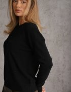 tandem Pulover casual cu croială clasică și decolteu rotund Pilare Negru