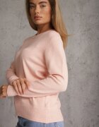 tandem Pulover casual cu croială clasică și decolteu rotund Pilare Roz