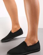  Tenisi Negre Fără șireturi Textil Jaylisa