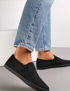  Tenisi Negre Fără șireturi Textil Jaylisa