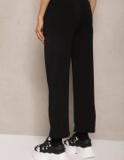 tp collection Pantaloni de trening Negri cu o croială dreaptă cu elastic în talie și buzunare Tiaris