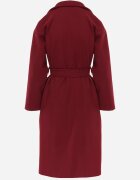 tricot station Palton Bordeaux cu două rânduri de nasturi cu cordon Meollie