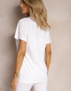  Tricou Alb din Bumbac Lormarka