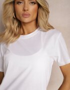  Tricou Alb din Bumbac Lormarka