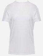  Tricou Clasic Simplu Alb din Bumbac Detima