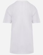  Tricou Clasic Simplu Alb din Bumbac Detima