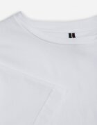  Tricou Clasic Simplu Alb din Bumbac Detima