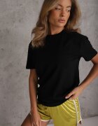  Tricou Negru Clasic Neted din Bumbac Detima