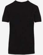  Tricou Negru Clasic Neted din Bumbac Detima