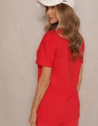  Tricou Roșu Clasic Simplu din Bumbac Detima