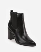 tulipano Botine elegante cu toc gros tip știbleti Kaspella Negre