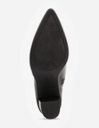 tulipano Botine elegante cu toc gros tip știbleti Kaspella Negre