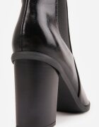 tulipano Botine elegante cu toc gros tip știbleti Kaspella Negre