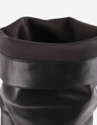 tulipano Cizme slouchy cu șanțuri cu toc stiletto cu carâmb înalt și vârf ascuțit Rosienes Negre