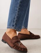 tulipano Mocasini cu fronseuri din imitație de piele întoarsă cu decorațiuni metalice Eiesha Maro