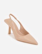 tulipano Sandale Bej cu toc cui tip slingback Worsedi