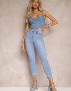 uiuj Blugi Albastru deschis cu croială mulată Skinny Galeth