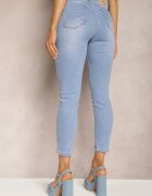 uiuj Blugi Albastru deschis cu croială mulată Skinny Galeth