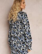 unigirl Cămașă Neagră cu imprimeu și mâneci lungi Cyllia
