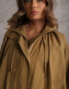 unigirl Geacă de tranziție Verde Supradimensionată cu croială tip bomber din bumbac și viscoză Birana