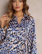 unigirl Rochie cămașă evazată Bleumarin-Albastru cu imprimeu fantezie Alendia