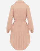 unigirl Rochie Roz tip cămașă Mini din bumbac Zenata
