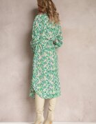 unigirl Rochie Verde Modelată cu Guler și Curea Suplimentară Verenice