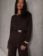 unigirl Set tricotat cu vâscoză tunică elegantă și pantaloni Lovinia Maro