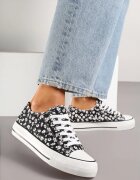 via giulia Adidași Negre Casual cu flori Foleriella