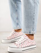 via giulia Adidași roz casual cu flori Foleriella