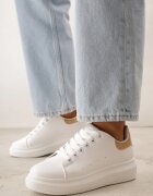 vices Adidași Alb-Bej cu platformă joasă în stil clasic Lucid Dream