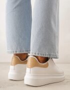 vices Adidași Alb-Bej cu platformă joasă în stil clasic Lucid Dream