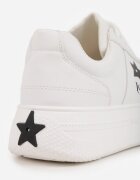 vices Adidași Alb-Negru pe Platformă cu Stea Fenarra
