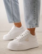 vices Adidași Albi Chunky cu Platformă cu Ornament în Formă de Stea Anatale