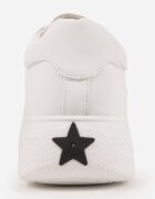 vices Adidași Albi Chunky cu Platformă cu Ornament în Formă de Stea Anatale