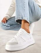vices Adidași Albi cu platformă cu steluță Fenarra