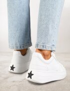 vices Adidași Albi cu platformă cu steluță Fenarra