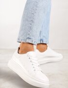 vices Adidași Albi pe Platformă Joasă în Stil Clasic Lucid Dream