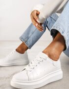 vices Adidași Albi pe Platformă Joasă în Stil Clasic Lucid Dream