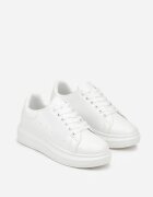 vices Adidași Albi pe Platformă Joasă în Stil Clasic Lucid Dream
