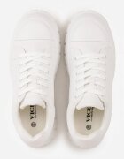 vices Adidași Albi pe Platformă Stil Chunky cu Perforații Hypsyllis