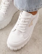 vices Adidași Albi pe Talpă Reliefată în Stil Chunky Myninis